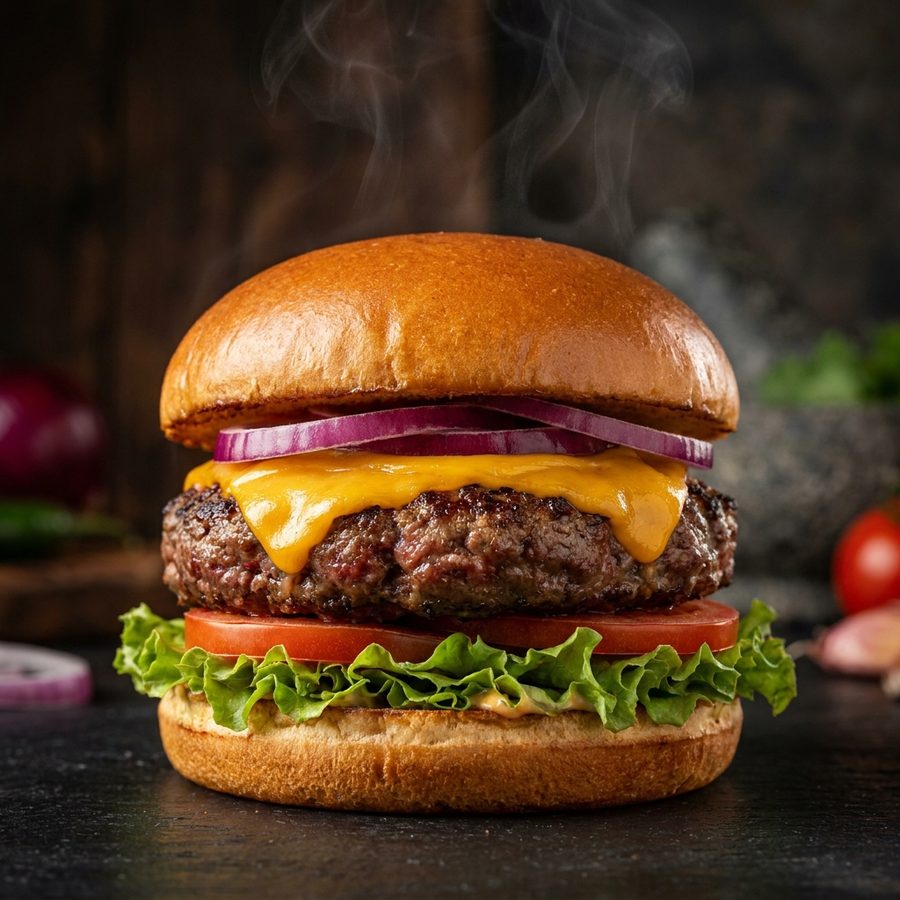 Delicious burger from GoOuts partners